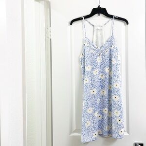 Socialite blue floral print camisole dress